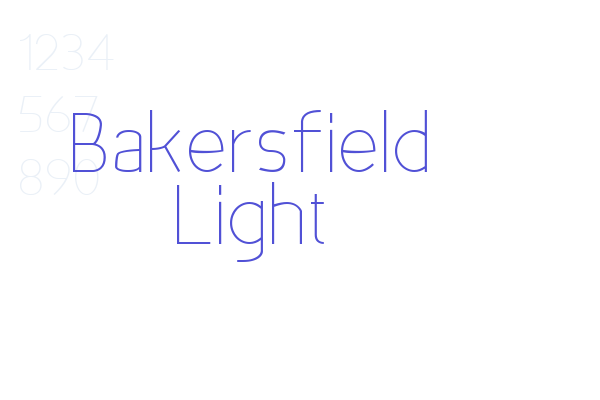 Bakersfield Light Font Download