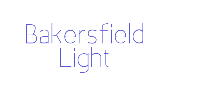 Bakersfield Light Font Download