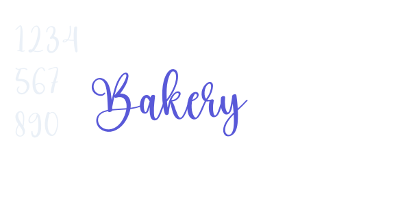 Bakery font free