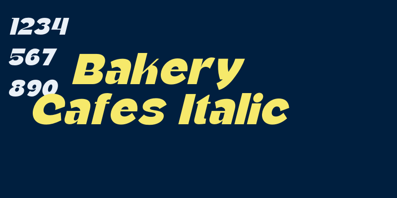 Bakery Cafes Italic