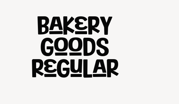 Bakery Goods Regular Font