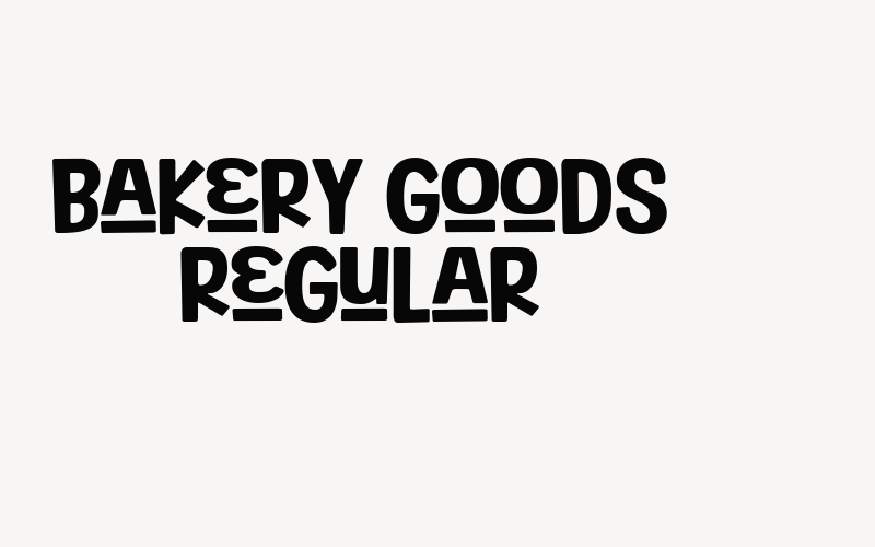 Bakery Goods Regular Font