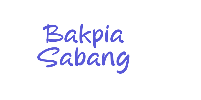 Bakpia Sabang Font Download