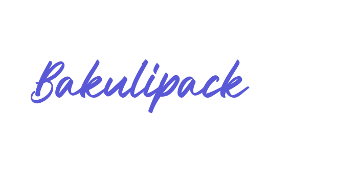 Bakulipack Font Download