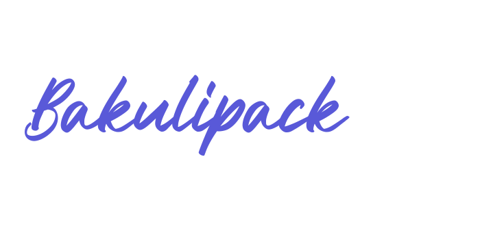 Bakulipack Font