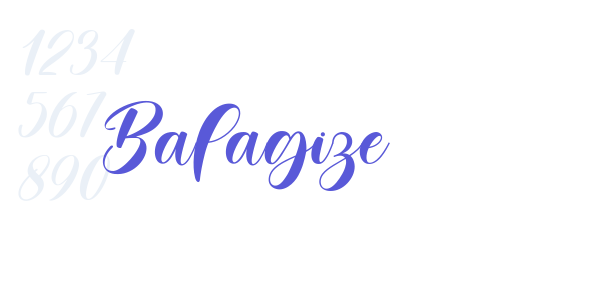 Balagize font free