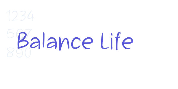 Balance Life font free