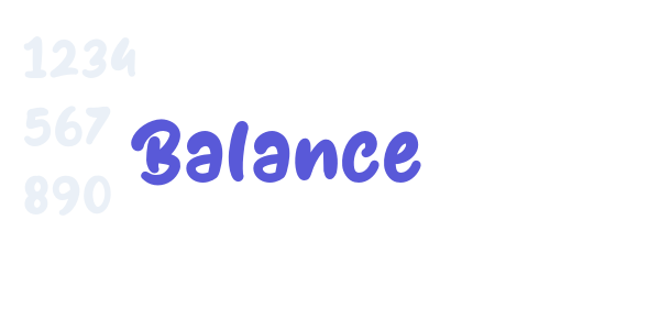 Balance font free