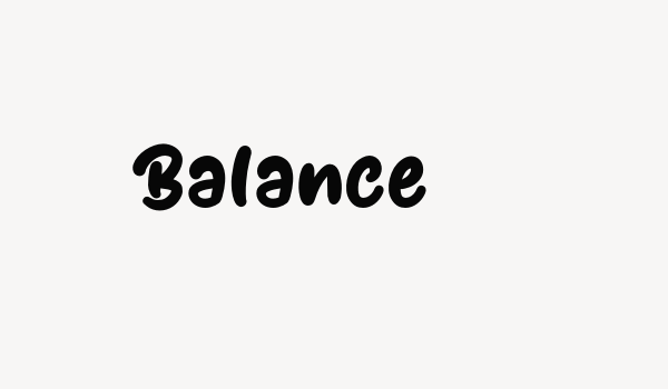 Balance Font