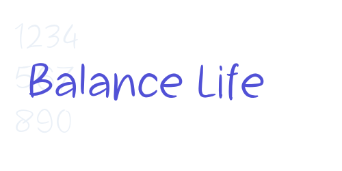 Balance Life-font-download