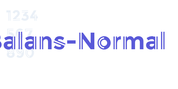 Balans-Normal font free