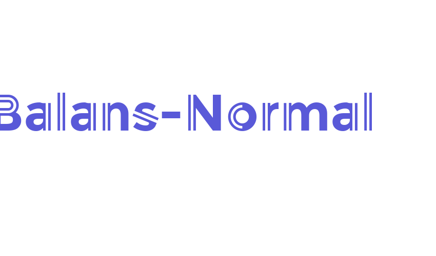 Balans-Normal Font Download