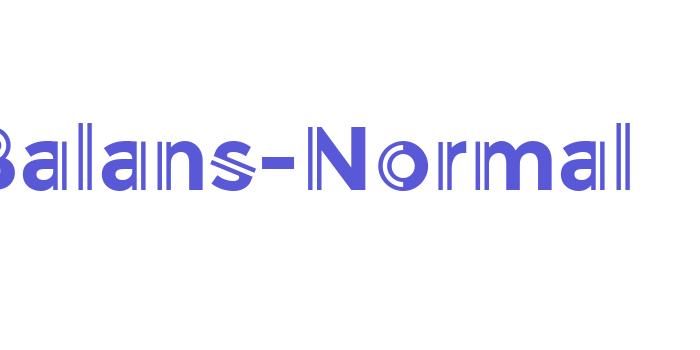 Balans-Normal Font Download