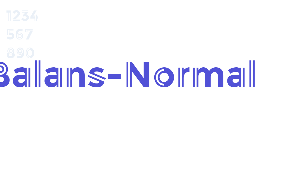 Balans-Normal-font-download