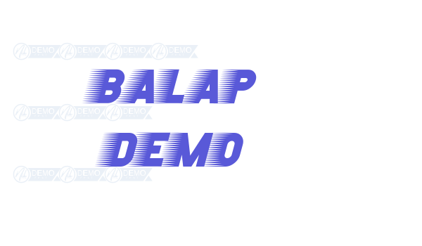 Balap Demo font free