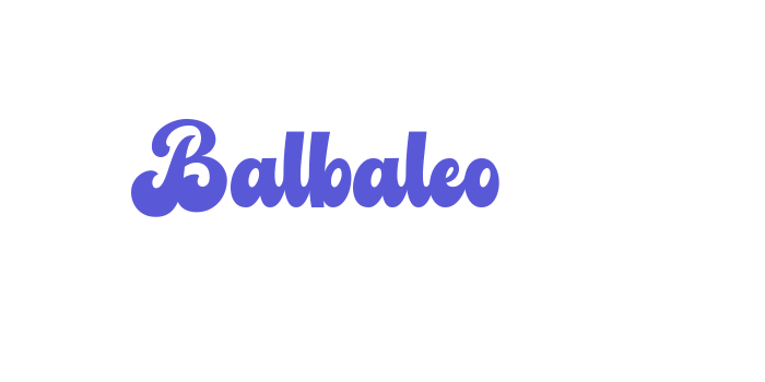 Balbaleo Font Download