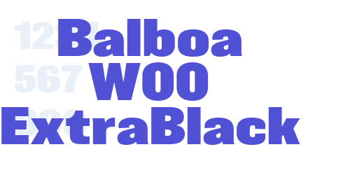 Balboa W00 ExtraBlack