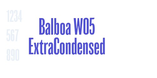 Balboa W05 ExtraCondensed