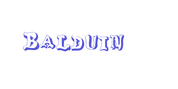 Balduin Font Download