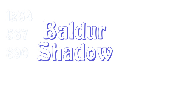 Baldur Shadow font free