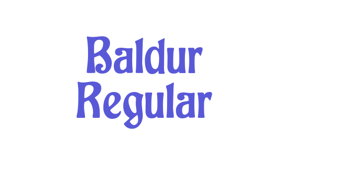 Baldur Regular Font