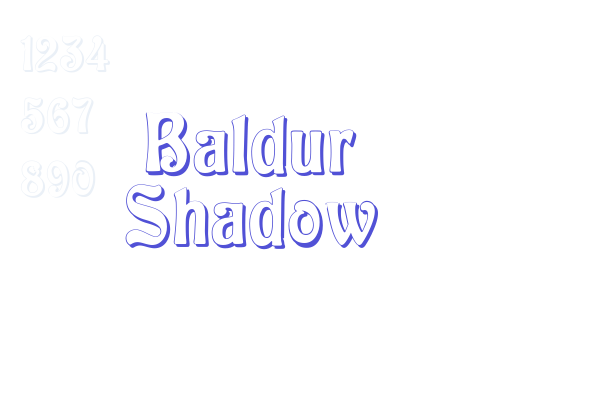 Baldur Shadow Font Download