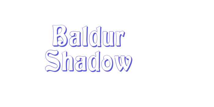 Baldur Shadow Font Download