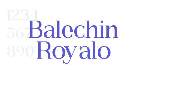 Balechin Royalo font