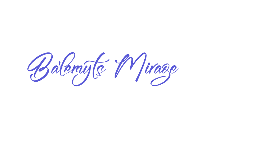 Balemyts Mirage Font