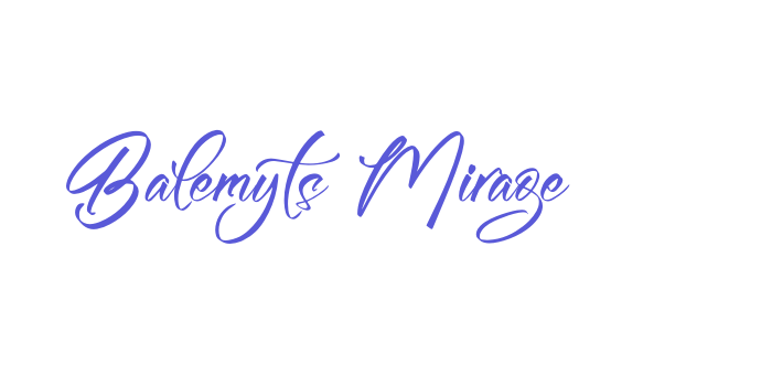 Balemyts Mirage Font Download