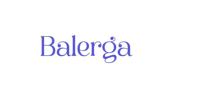 Balerga Font Download