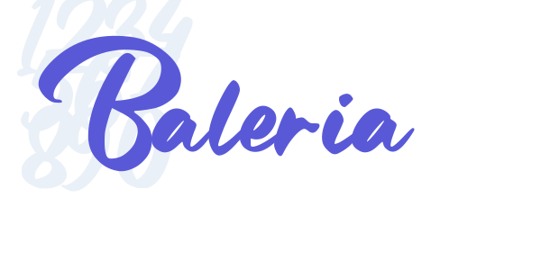 Baleria font free