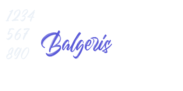 Balgeris font