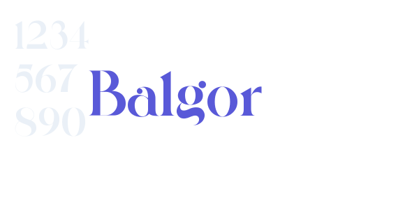 Balgor font free