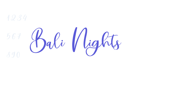 Bali Nights font