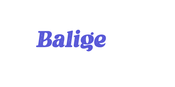 Balige Font Download