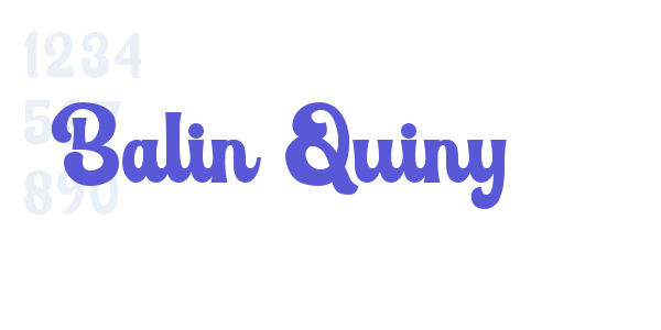 Balin Quiny font free