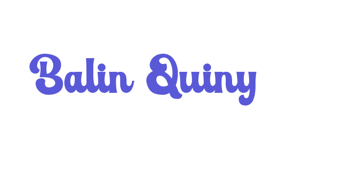 Balin Quiny Font Download