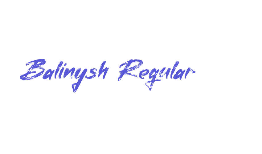 Balinysh Regular Font Download