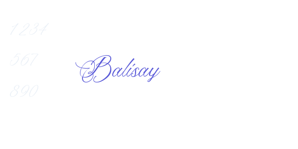 Balisay font free