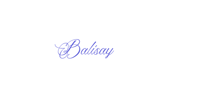 Balisay Font Download