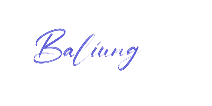 Baliung Font