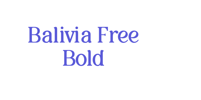 Balivia Free Bold Font Download