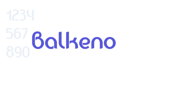 Balkeno font free