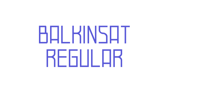 Balkinsat Regular Font Download