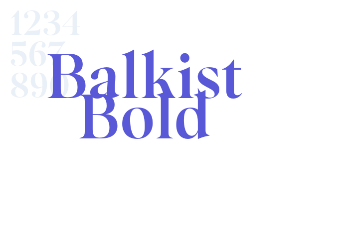 Balkist Bold font free