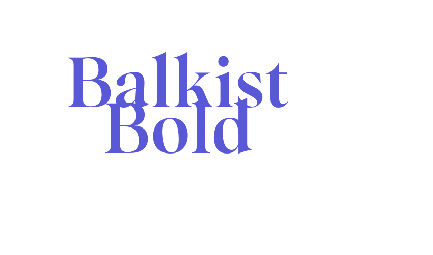 Balkist Bold Font Download