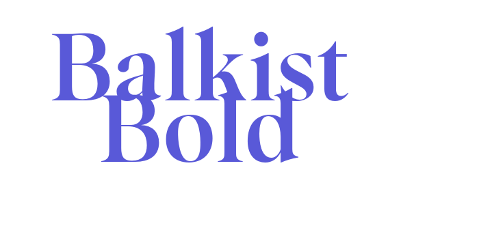 Balkist Bold Font