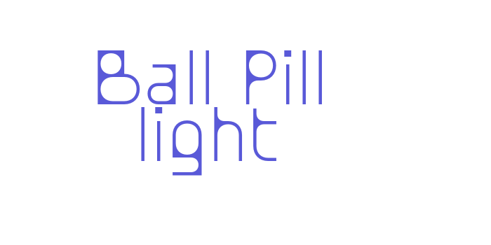 Ball Pill light Font Download