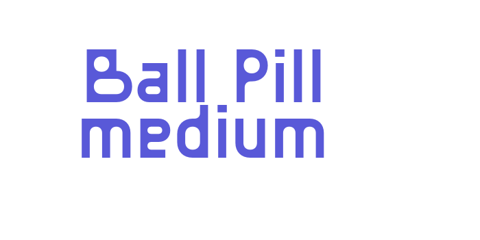 Ball Pill medium Font Download